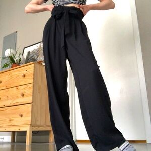 Paper bag waist pants